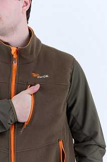 Кольт флисовый жилет PRIDE, демисезонный, хаки