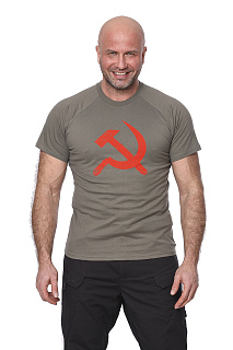 Футболка "USSR"(СССР) (хлопок, олива) 7TS-09OL Футболка "USSR"(СССР) (хлопок, олива) 7TS-09OL