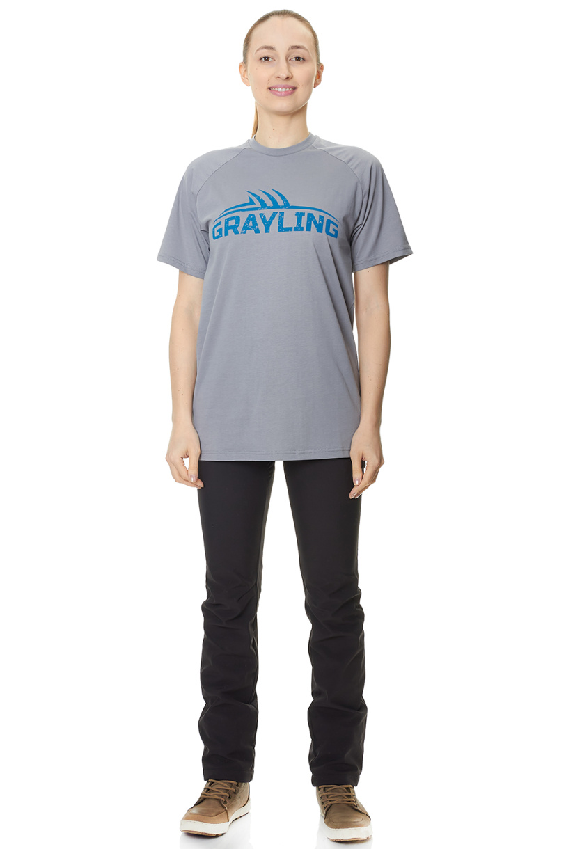 Футболка GRAYLING Logo T-Shirt (Лого) (хлопок, серый) GTS-02GR